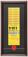 1965 Original The Beatles "HELP!" Custom Framed Photo Display with Vintage Beatles Lapel Pin at PristineAuction.com