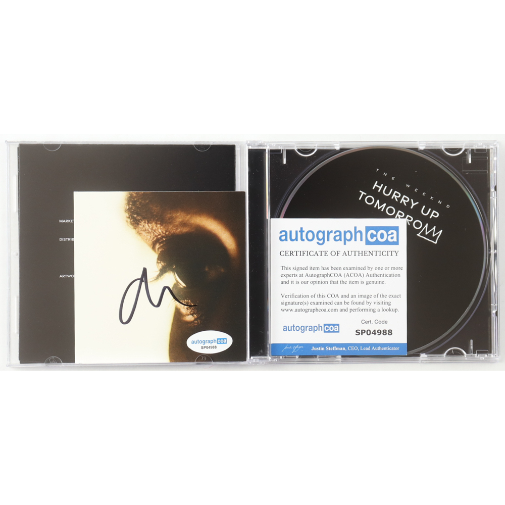 The Weeknd Signed "Hurry Up Tomorrow" CD Album Insert With Disc (AutographCOA) at PristineAuction.com