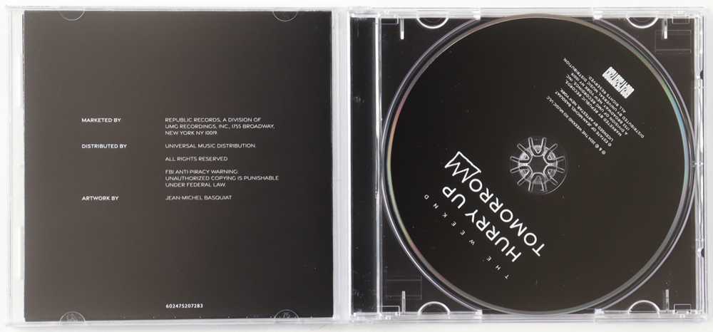 The Weeknd Signed "Hurry Up Tomorrow" CD Album Insert With Disc (AutographCOA) at PristineAuction.com The Weeknd Signed "Hurry Up Tomorrow" CD Album Insert With Disc (AutographCOA) at PristineAuction.com