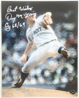 Denny McLain Signed Tigers 8x10 Photo Inscribed "Best Wishes" & "Cy 68/69" (Authentic Ink) at PristineAuction.com