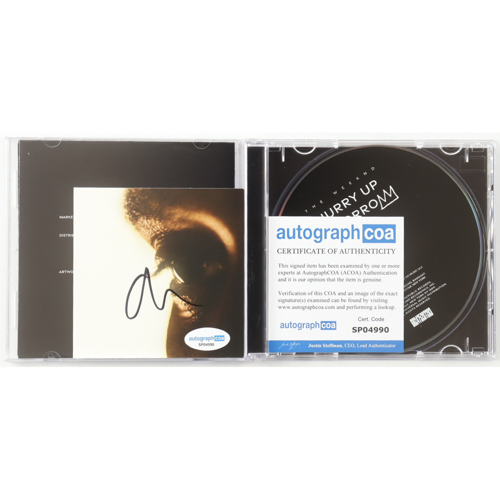 The Weeknd Signed "Hurry Up Tomorrow" CD Album Insert With Disc (AutographCOA) at PristineAuction.com