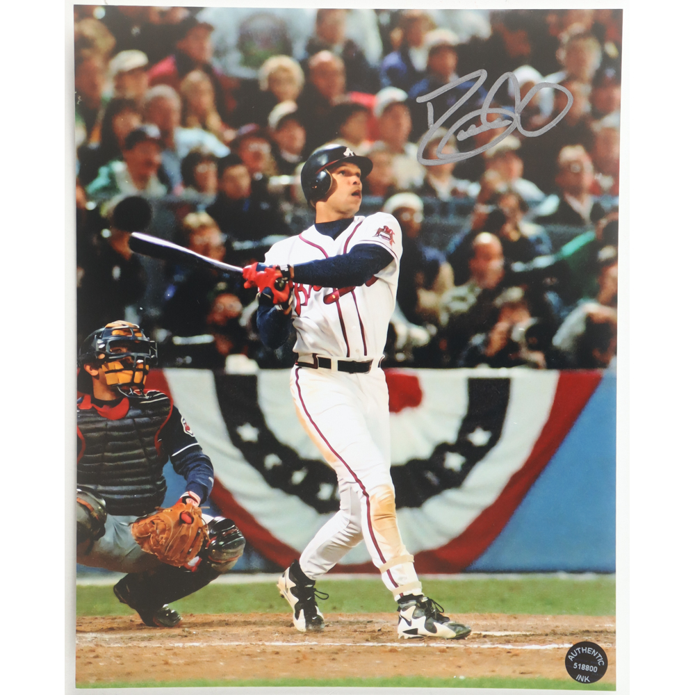 David Justice Signed Braves 8x10 Photo (Authentic Ink) at PristineAuction.com