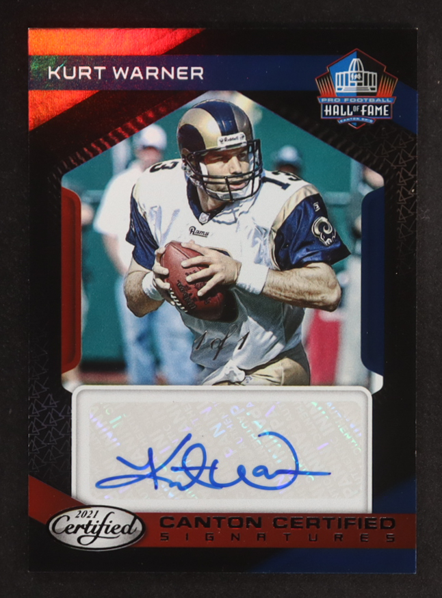 Kurt Warner 2021 Certified Canton Certified Signatures Mirror Black #12 #1/1 at PristineAuction.com Kurt Warner 2021 Certified Canton Certified Signatures Mirror Black #12 #1/1 at PristineAuction.com