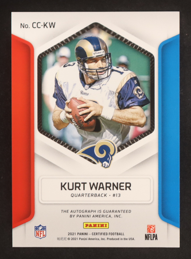 Kurt Warner 2021 Certified Canton Certified Signatures Mirror Black #12 #1/1 at PristineAuction.com Kurt Warner 2021 Certified Canton Certified Signatures Mirror Black #12 #1/1 at PristineAuction.com