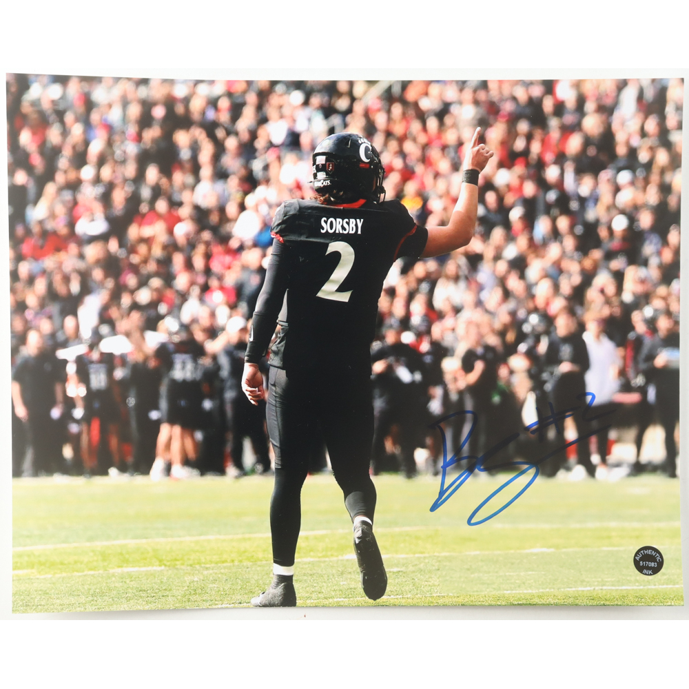 Brendan Sorsby Signed Cincinnati Bearcats 11x14 Photo (Authentic Ink) at PristineAuction.com