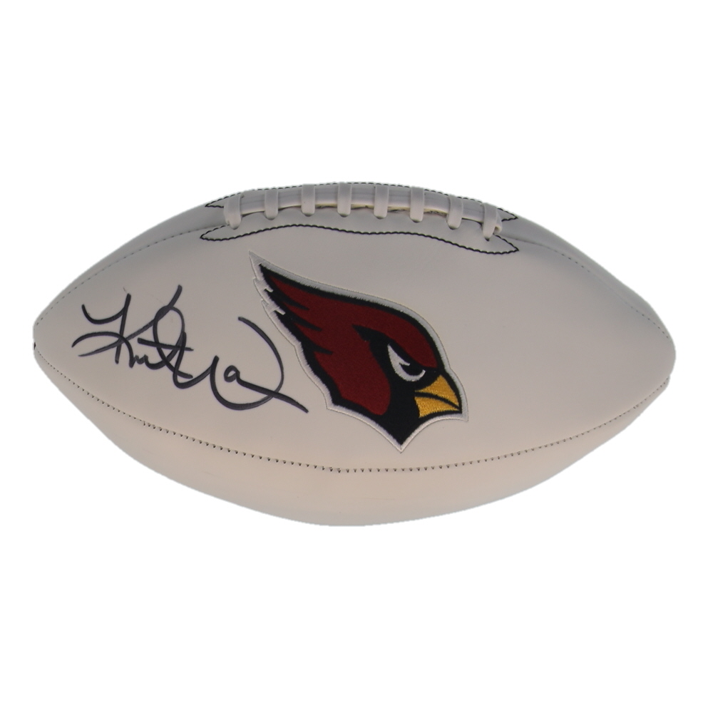 Kurt Warner Signed Cardinals Logo Football (Beckett) at PristineAuction.com Kurt Warner Signed Cardinals Logo Football (Beckett) at PristineAuction.com