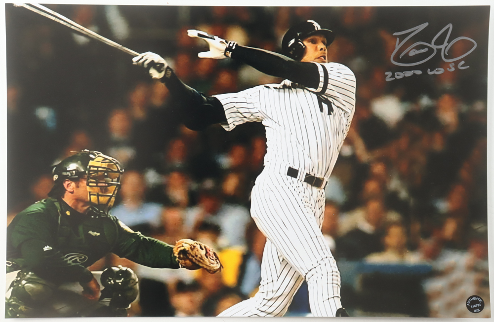 David Justice Signed Yankees 11x17 Photo Inscribed "2000 WSC" (Authentic Ink) at PristineAuction.com David Justice Signed Yankees 11x17 Photo Inscribed "2000 WSC" (Authentic Ink) at PristineAuction.com