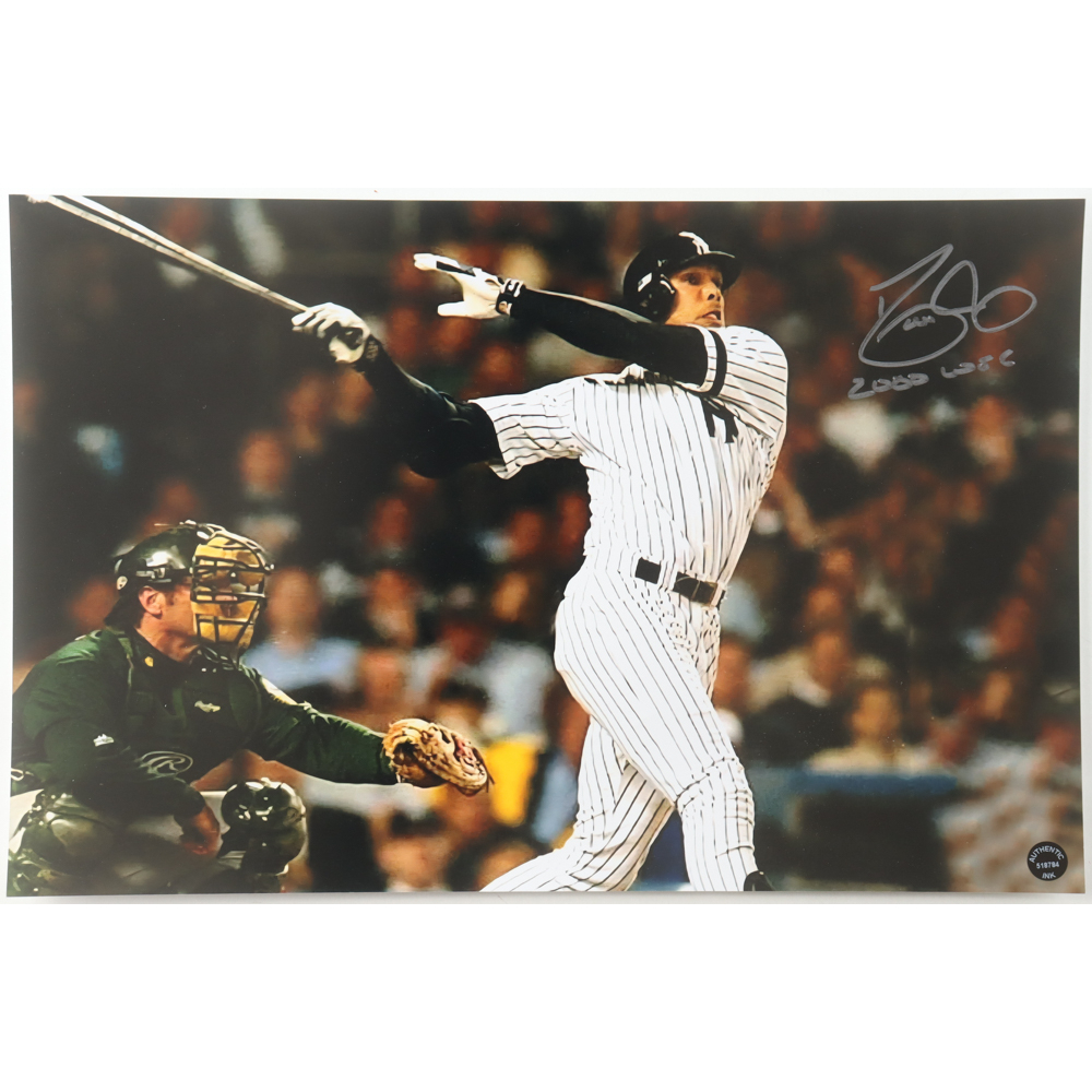 David Justice Signed Yankees 11x17 Photo Inscribed "2000 WSC" (Authentic Ink) at PristineAuction.com
