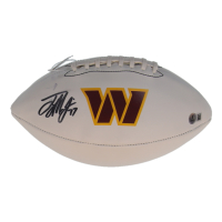 Terry McLaurin Signed Commanders Logo Football (Beckett) at PristineAuction.com