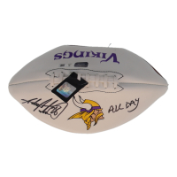 Adrian Peterson Signed Vikings Logo Football Inscribed "All Day" (Beckett & Prova) at PristineAuction.com