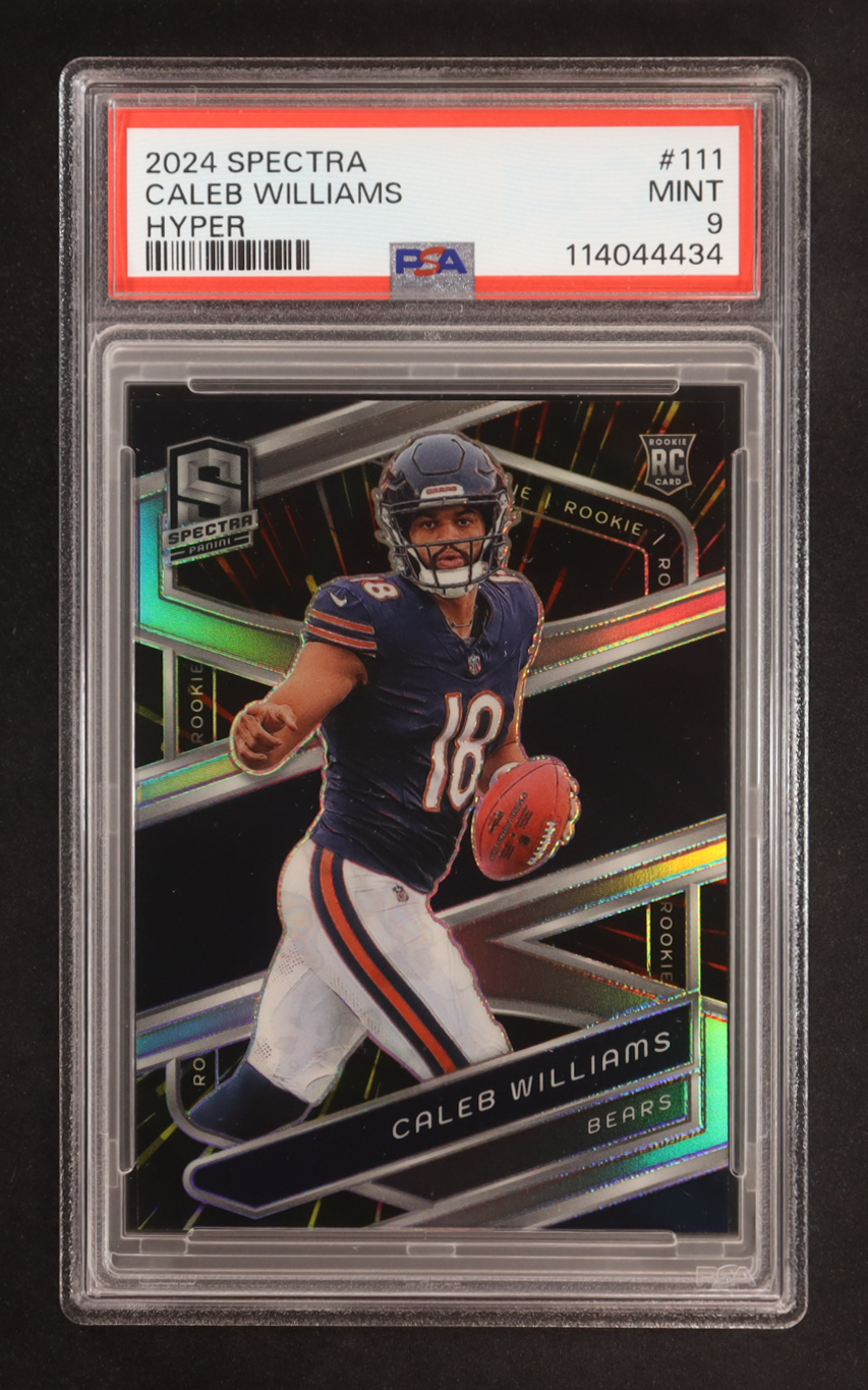 Caleb Williams 2024 Panini Spectra Hyper #111 #09/75 RC (PSA 9) at PristineAuction.com Caleb Williams 2024 Panini Spectra Hyper #111 #09/75 RC (PSA 9) at PristineAuction.com