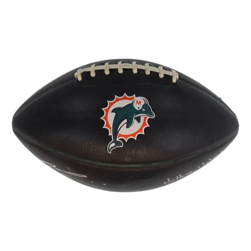 Ricky Williams Signed Dolphins Logo Football Inscribed "Hitting Holes" & "Smoking Bowls" (Beckett) at PristineAuction.com Ricky Williams Signed Dolphins Logo Football Inscribed "Hitting Holes" & "Smoking Bowls" (Beckett) at PristineAuction.com