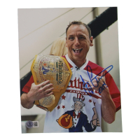 Joey Chestnut Signed 8x10 Photo (Beckett) at PristineAuction.com