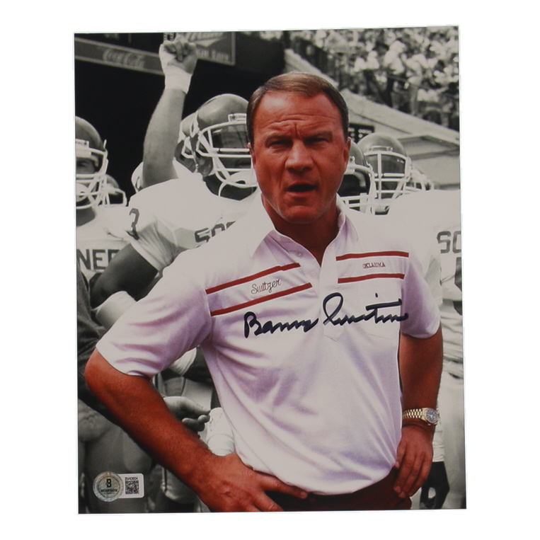 Barry Switzer Signed Oklahoma Sooners 8x10 Photo (Beckett) at PristineAuction.com Barry Switzer Signed Oklahoma Sooners 8x10 Photo (Beckett) at PristineAuction.com