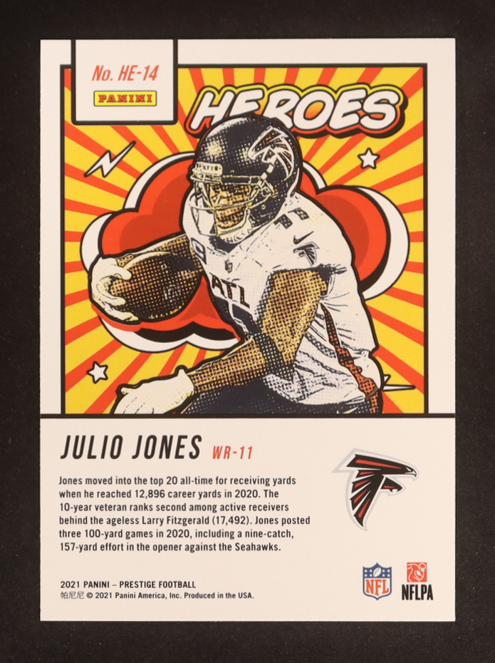 Julio Jones 2021 Prestige Heroes #14 at PristineAuction.com Julio Jones 2021 Prestige Heroes #14 at PristineAuction.com