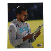 Mike McDaniel Signed Dolphins 8x10 Photo (Beckett) at PristineAuction.com