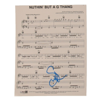 Snoop Dogg Signed "Nuthin' But A G Thang" 8x10 Music Sheet (JSA) at PristineAuction.com