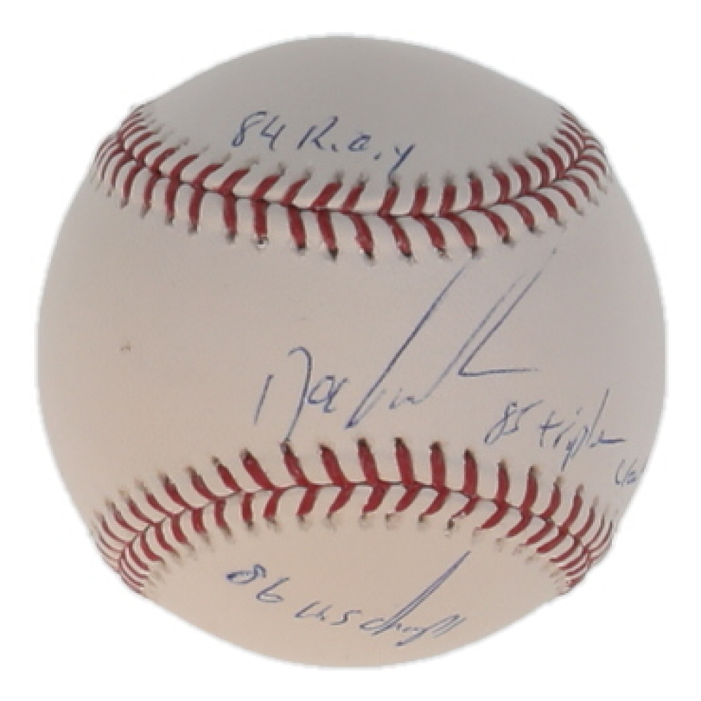 Dwight "Doc" Gooden Signed OML Baseball with Multiple Career Stat Inscriptions (JSA) at PristineAuction.com