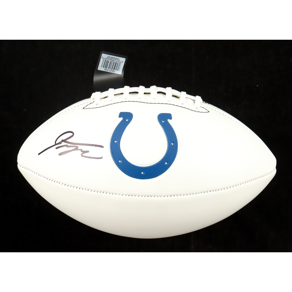 Lawrence Taylor Signed Colts Logo Football (Beckett) at PristineAuction.com