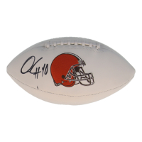Quinshon Judkins Signed Browns Logo Football (Beckett) at PristineAuction.com