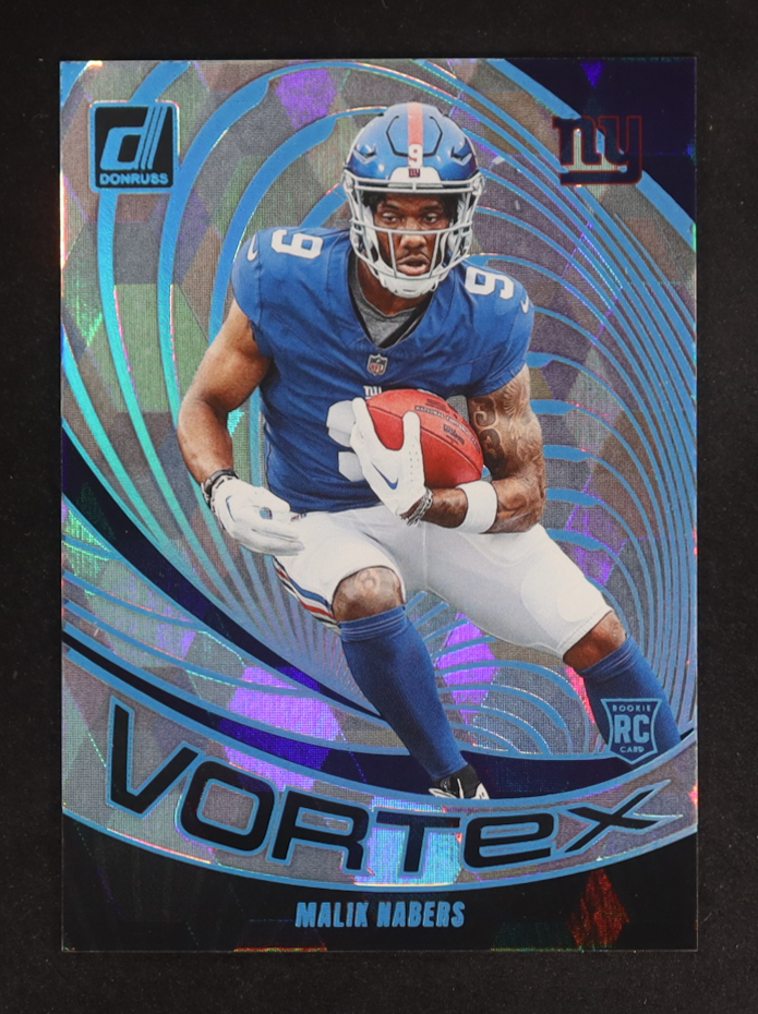 Malik Nabers 2024 Donruss Vortex Cubic #9 RC #41/50 at PristineAuction.com Malik Nabers 2024 Donruss Vortex Cubic #9 RC #41/50 at PristineAuction.com