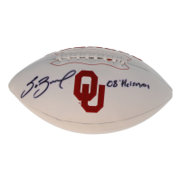 Sam Bradford Signed Oklahoma Sooners Logo Football Inscribed "08 Heisman" (Beckett) at PristineAuction.com