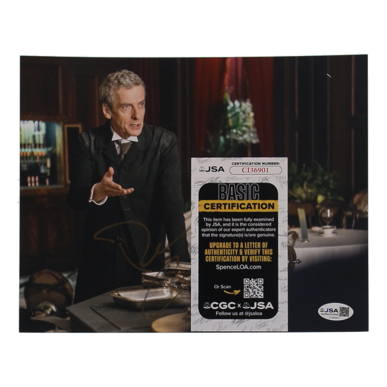 Peter Capaldi Signed "Doctor Who" 8x10 Photo Inscribed "Dr ?" (JSA) at PristineAuction.com Peter Capaldi Signed "Doctor Who" 8x10 Photo Inscribed "Dr ?" (JSA) at PristineAuction.com