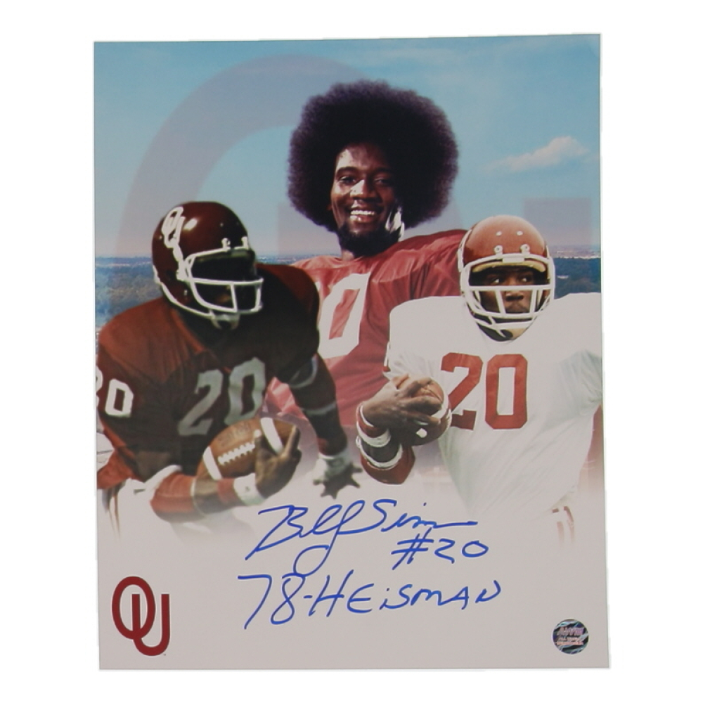 Billy Sims Signed Oklahoma Sooners 8x10 Photo Inscribed "78 Heisman" (AWM) at PristineAuction.com