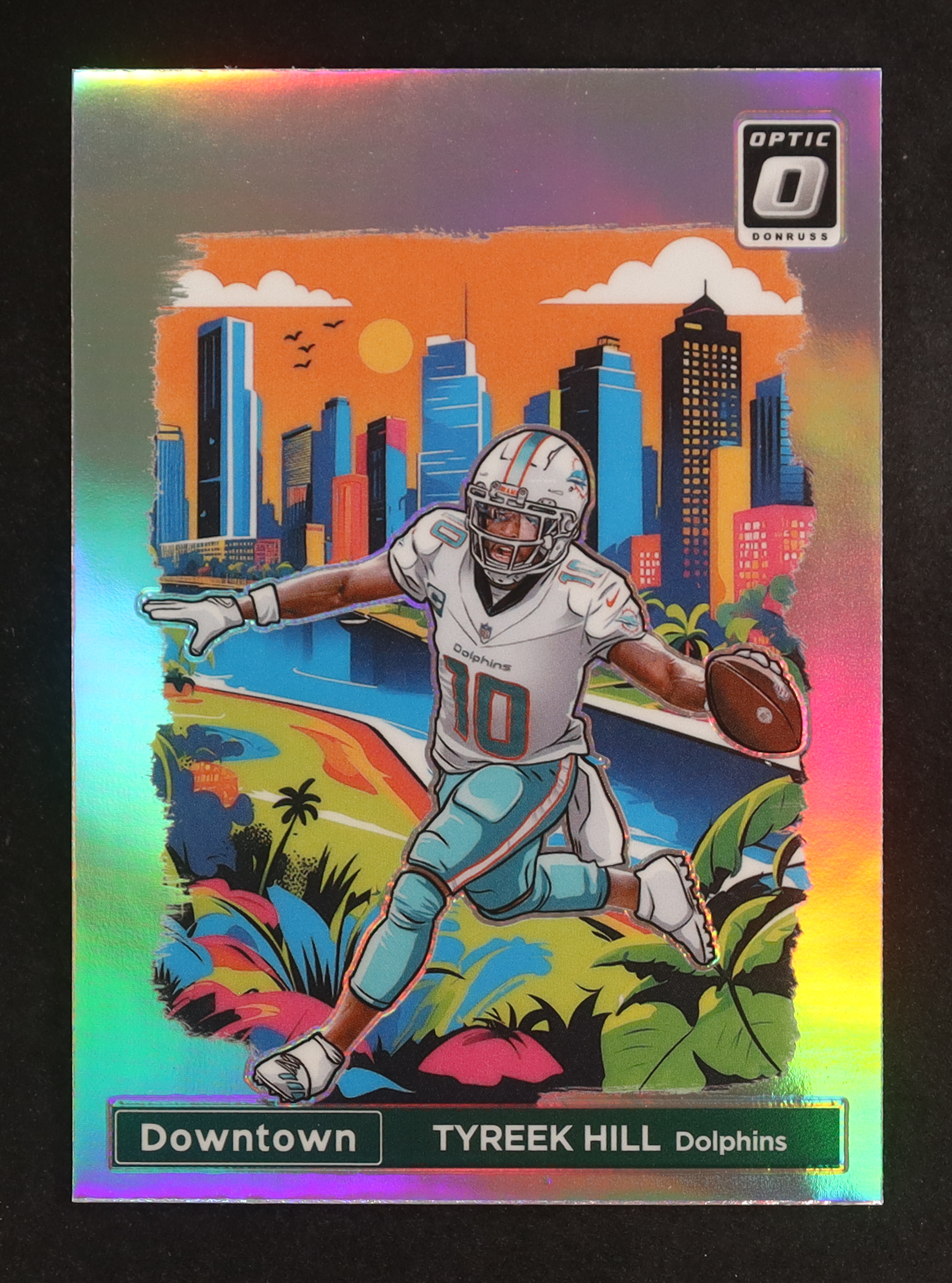 Tyreek Hill 2024 Donruss Optic Downtown #3 at PristineAuction.com Tyreek Hill 2024 Donruss Optic Downtown #3 at PristineAuction.com