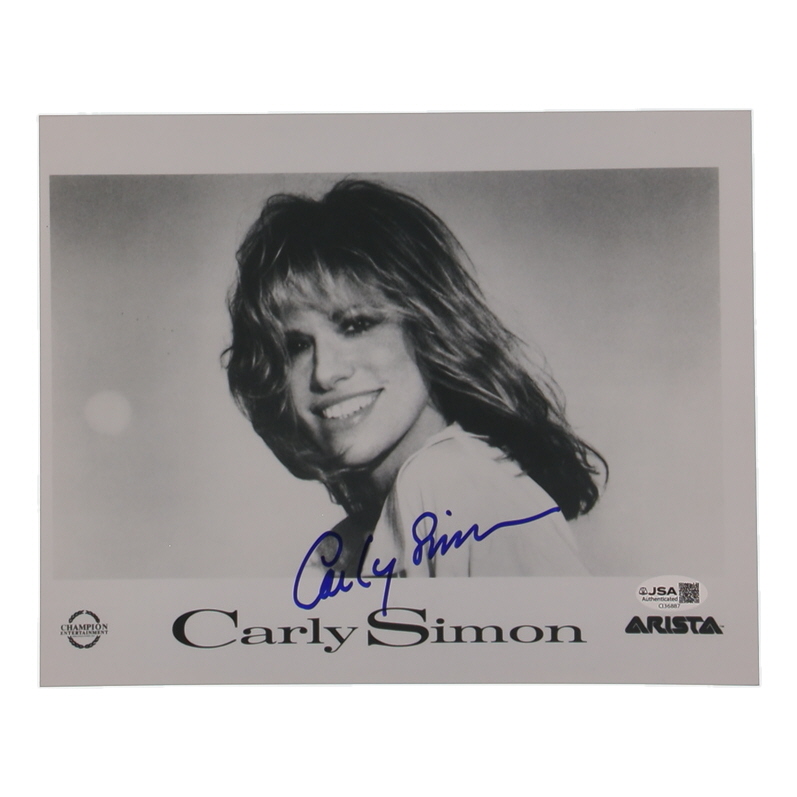 Carly Simon Signed 8x10 Photo (JSA) at PristineAuction.com Carly Simon Signed 8x10 Photo (JSA) at PristineAuction.com
