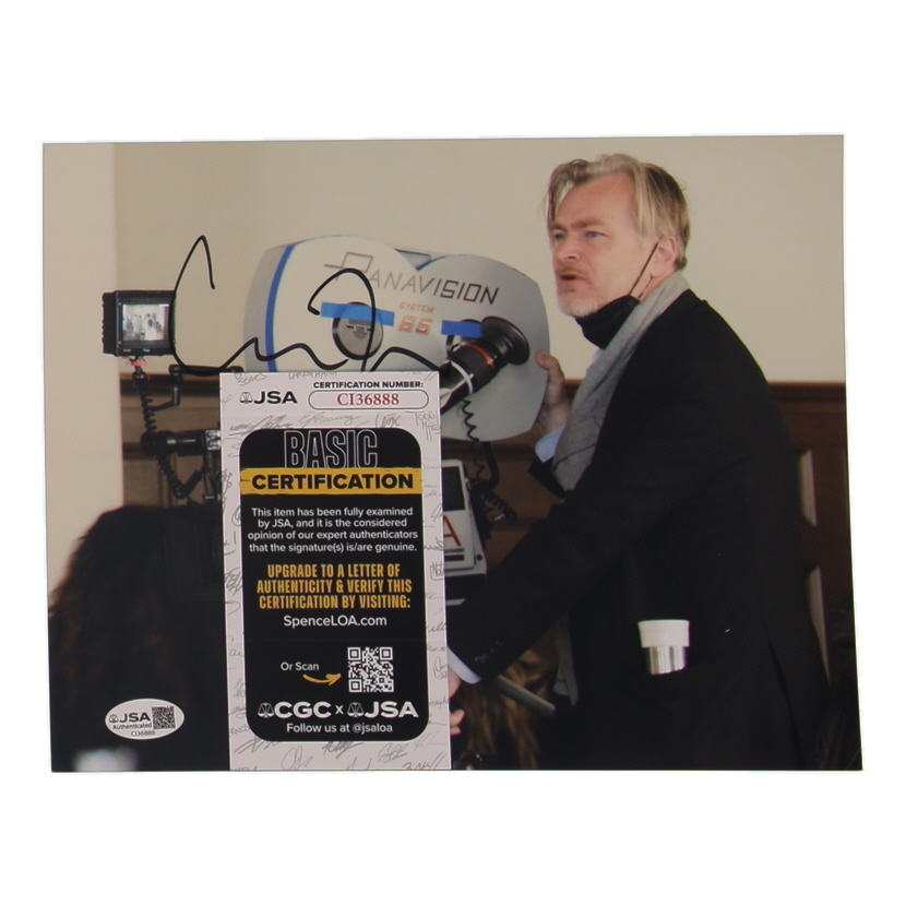 Christopher Nolan Signed 8x10 Photo (JSA) at PristineAuction.com Christopher Nolan Signed 8x10 Photo (JSA) at PristineAuction.com