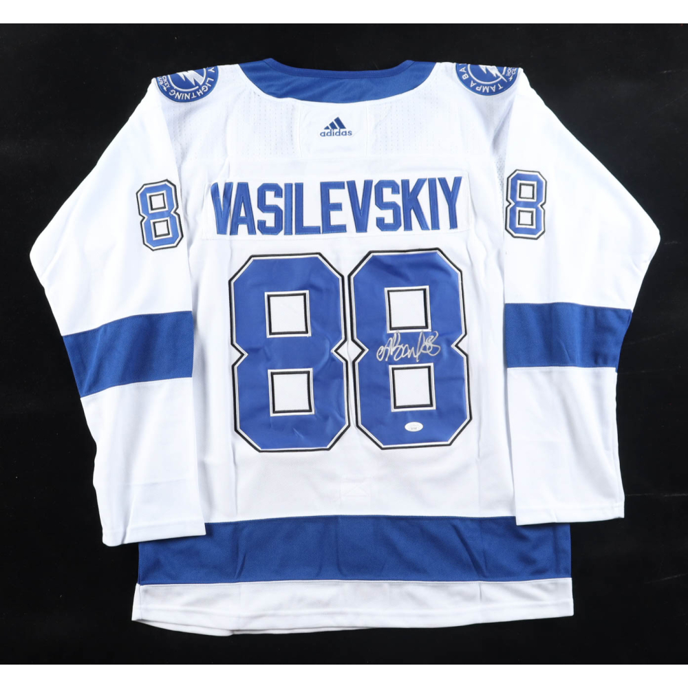 Andrei Vasilevskiy Signed Lightning Adidas Authentic Jersey (JSA) at PristineAuction.com