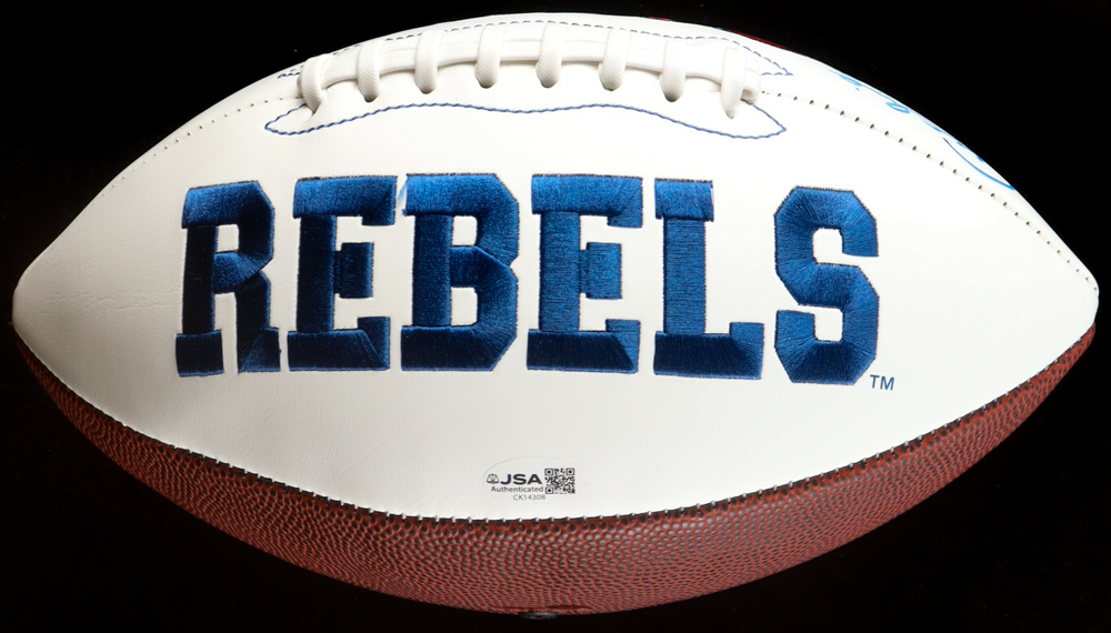 Archie Manning Signed Ole Miss Rebels Logo Football (JSA) at PristineAuction.com Archie Manning Signed Ole Miss Rebels Logo Football (JSA) at PristineAuction.com