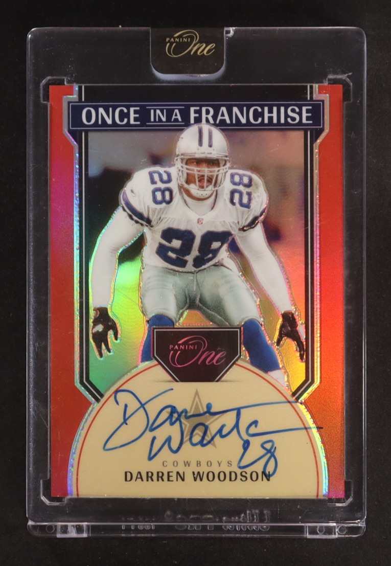Darren Woodson 2024 Panini One Once in a Franchise Autographs Red #341 #03/60 at PristineAuction.com Darren Woodson 2024 Panini One Once in a Franchise Autographs Red #341 #03/60 at PristineAuction.com