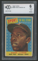 Hank Aaron 1958 Topps #488 AS (BCCG 6) at PristineAuction.com