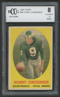 Sonny Jurgensen 1958 Topps #90 RC (BCCG 8) at PristineAuction.com