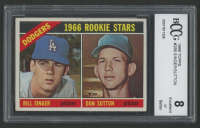 Don Sutton / Bill Singer 1966 Topps #288 Rookie Stars RC (BCCG 8) at PristineAuction.com