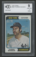Thurman Munson 1974 Topps #340 (BCCG 9) at PristineAuction.com
