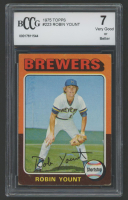 Robin Yount 1975 Topps #223 RC (BCCG 7) at PristineAuction.com