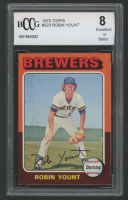 Robin Yount 1975 Topps #223 RC (BCCG 8) at PristineAuction.com