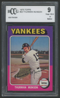 Thurman Munson 1975 Topps #20 (BCCG 9) at PristineAuction.com