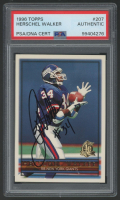 Herschel Walker Signed 1996 Topps #207 (PSA) at PristineAuction.com