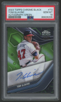 Tom Glavine 2023 Topps Chrome Black Autograph Green #TG #51/99 (PSA 10) at PristineAuction.com