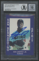 Ken Griffey Jr. Signed 1988 San Bernardino Spirit Cal League Card #34 (BGS | Auto 10) at PristineAuction.com