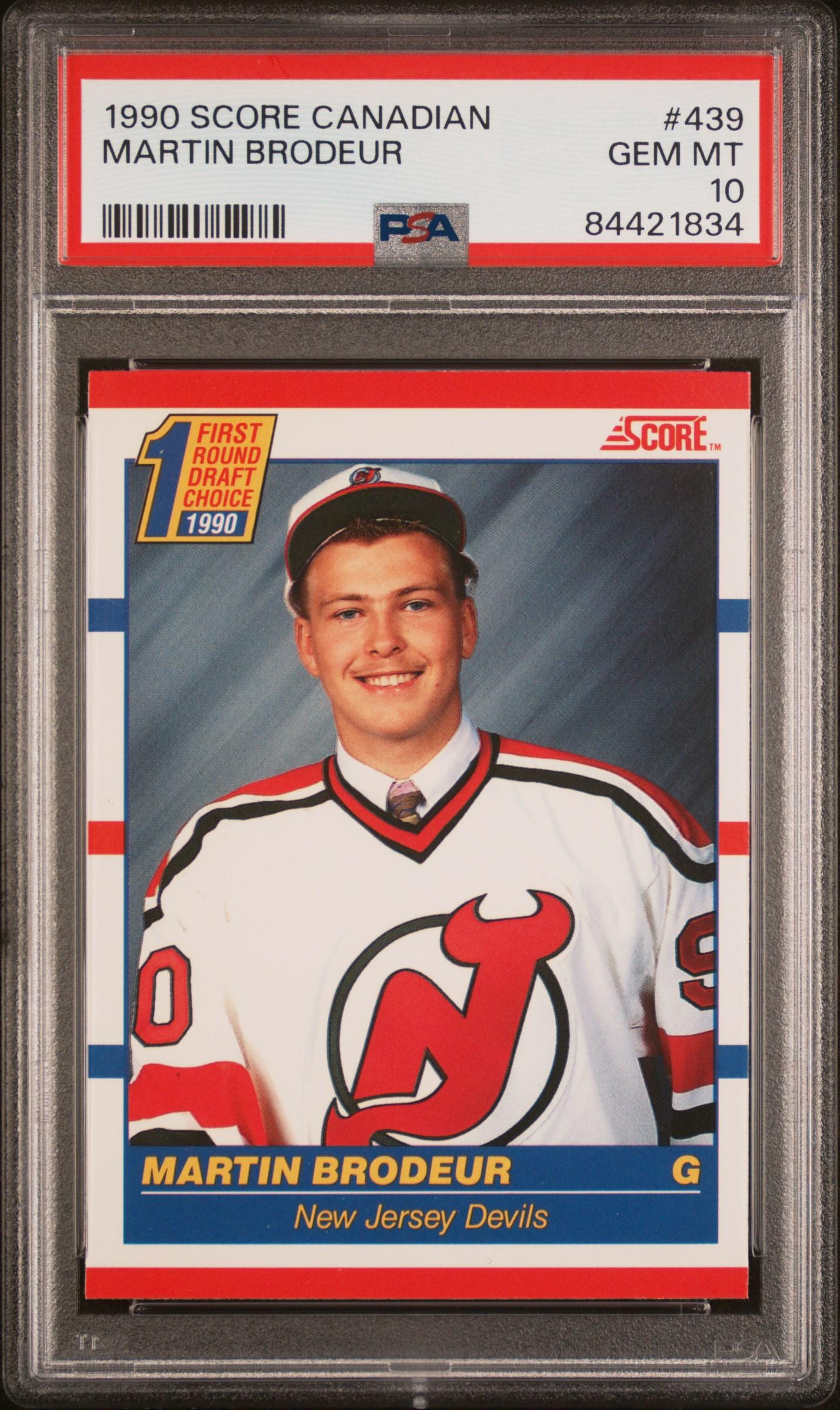Martin Brodeur 1990 Score Canadian #439 RC (PSA 10) at PristineAuction.com Martin Brodeur 1990 Score Canadian #439 RC (PSA 10) at PristineAuction.com