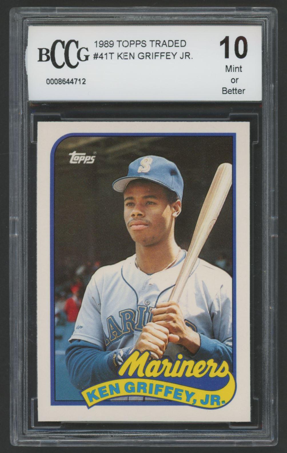 Ken Griffey Jr. 1989 Topps Traded #41T RC (BCCG 10) at PristineAuction.com Ken Griffey Jr. 1989 Topps Traded #41T RC (BCCG 10) at PristineAuction.com
