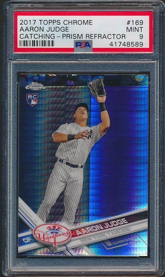 Aaron Judge 2017 Topps Chrome Prism Refractors #169 (PSA 9) at PristineAuction.com Aaron Judge 2017 Topps Chrome Prism Refractors #169 (PSA 9) at PristineAuction.com