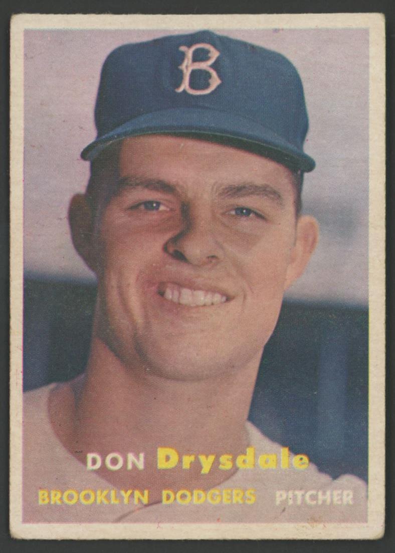 Don Drysdale 1957 Topps #18 RC at PristineAuction.com Don Drysdale 1957 Topps #18 RC at PristineAuction.com