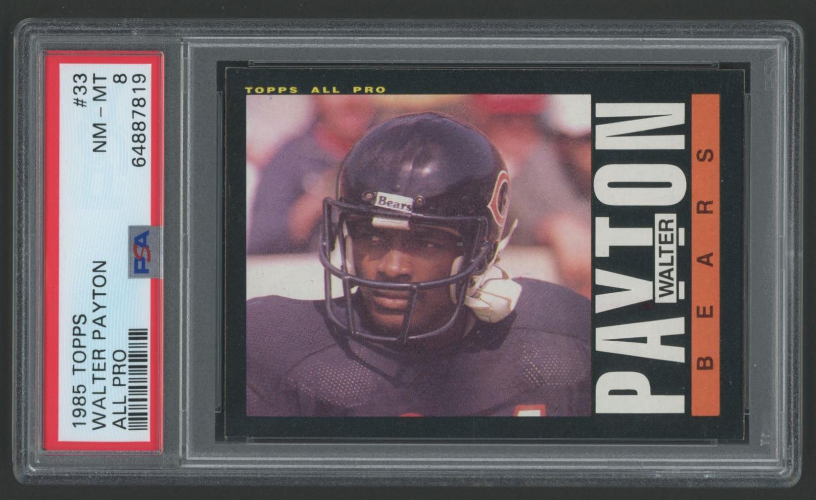 Walter Payton 1985 Topps #33 All-Pro (PSA 8) at PristineAuction.com Walter Payton 1985 Topps #33 All-Pro (PSA 8) at PristineAuction.com
