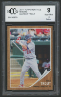 Mike Trout 2011 Topps Heritage Minors #44 RC (BCCG 9) at PristineAuction.com